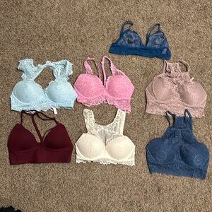 VS PINK Push-up small bras bundle of 7